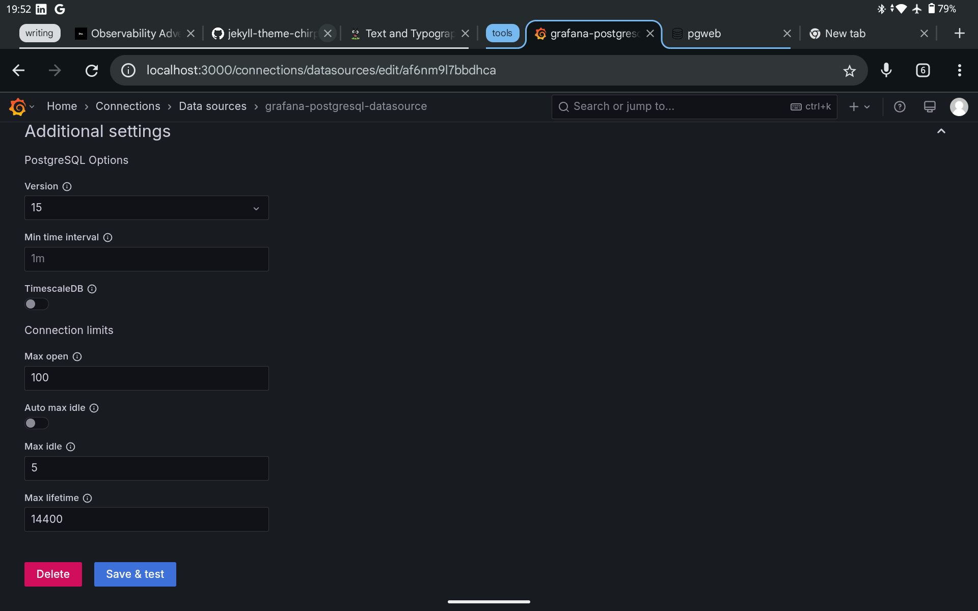 postgresql source screenshot
